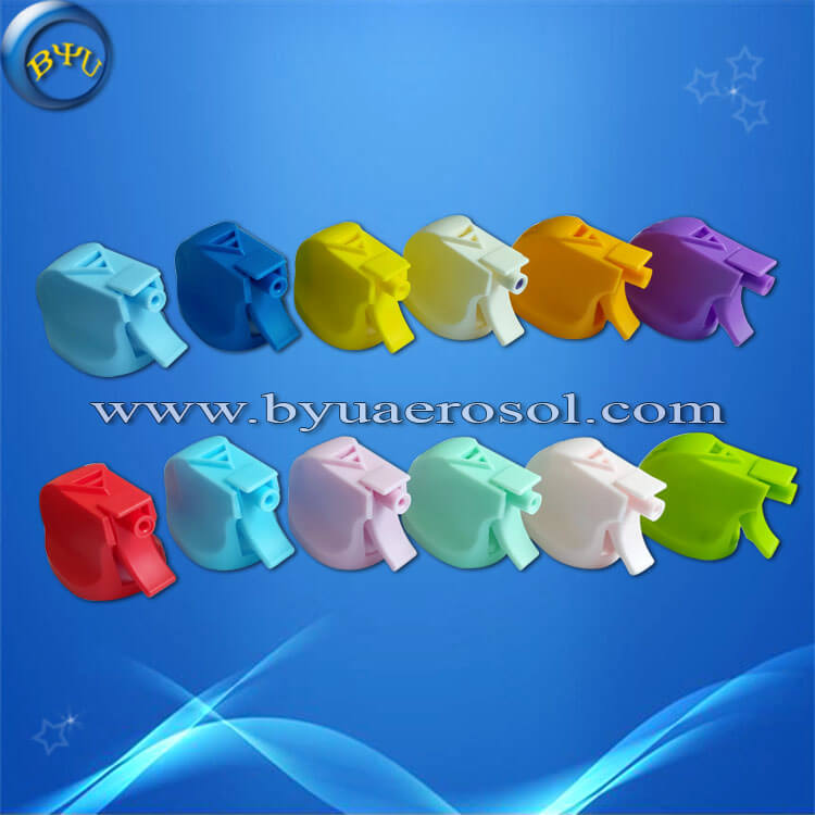 Multi-color Plastic Aerosol Trigger Nozzle Matching Aerosol Valve
