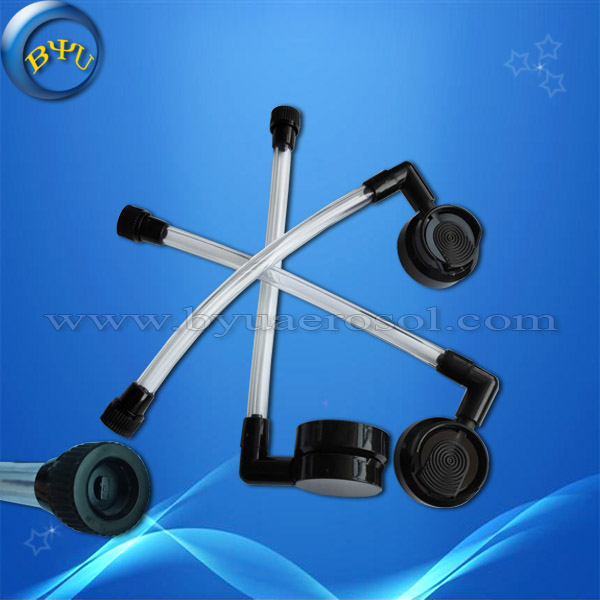Aerosol spray nozzle actuator for tyre recapping by glue spray