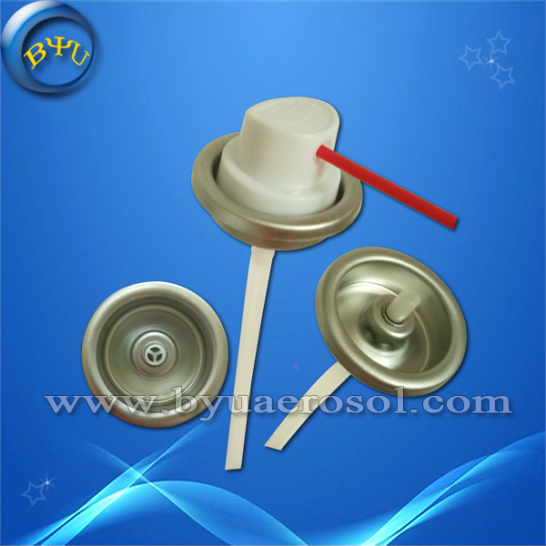 high quality Three holes aerosol valves and aerosol actuator for cleaning agent cans