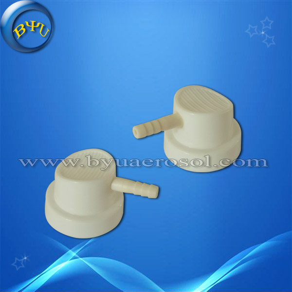 Aerosol nozzles for air conditioning cleaning agents valve