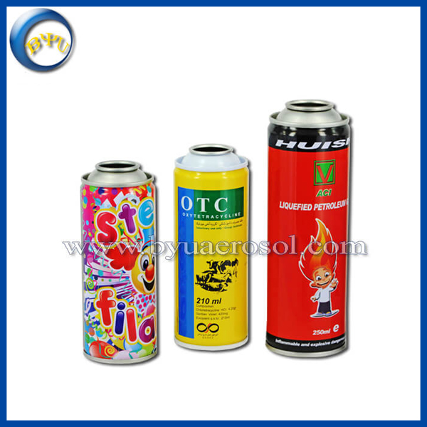 BYU manufacture Aerosol Tin Can for Car Paint Safe Cleaner, Paint-Friendly Liquid Filling Vessel