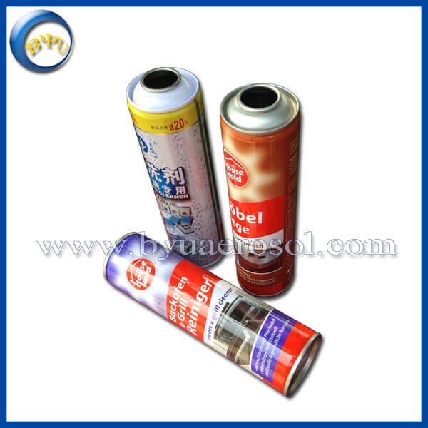 BYU Pressure Resistant Aerosol Tin for Air Freshener Degreaser Anti-Rust Lubricant, Custom Printing Available